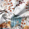 3-piece set watercolor style pumpkin print Duvet cover set Decorative Bedding SetChristmas giftPerfect Harvest Festival Gift