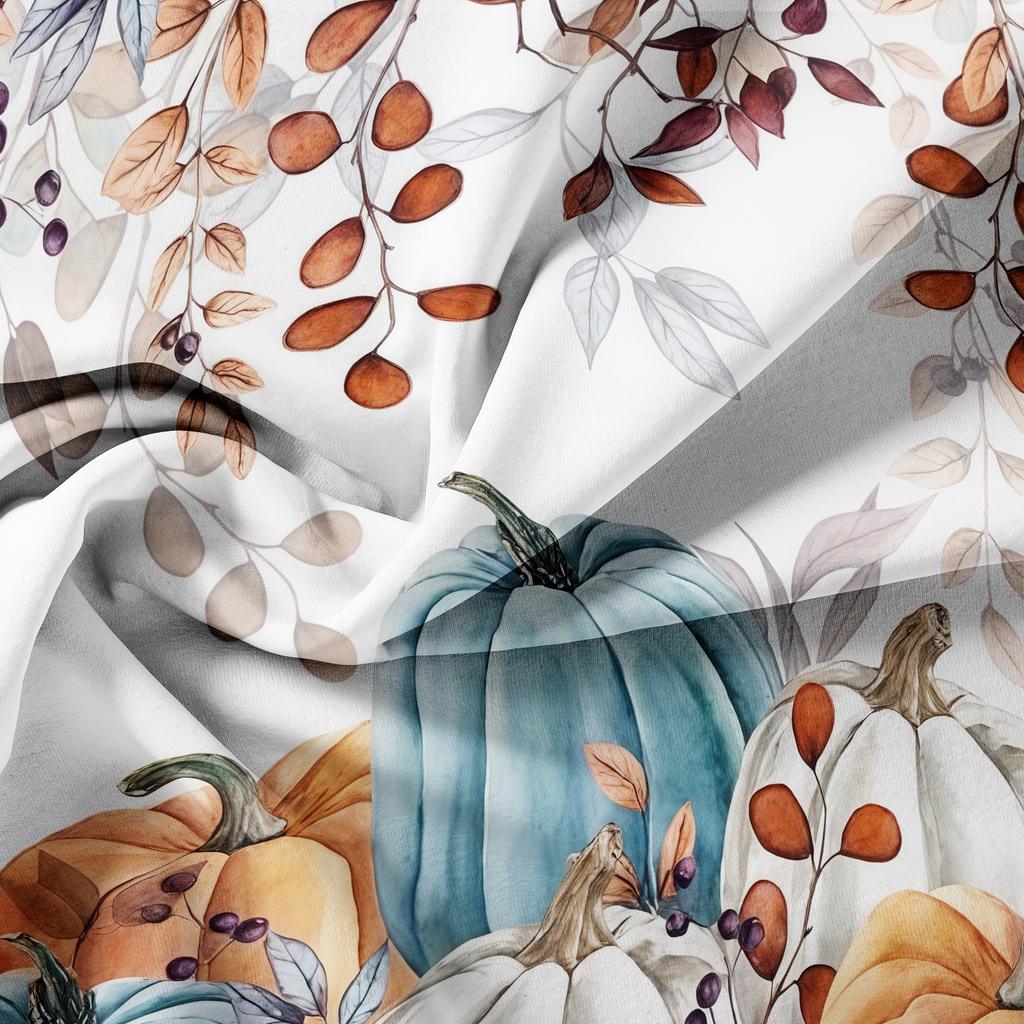 3-piece set watercolor style pumpkin print Duvet cover set Decorative Bedding SetChristmas giftPerfect Harvest Festival Gift