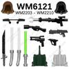 WM6121 Kompatibilní akční figurky Díly Kostky WM2203 WM2204 WM2205 WM2206 WM2207 WM2208 WM2209 WM2210 WM Kostky Příslušenství Hračky