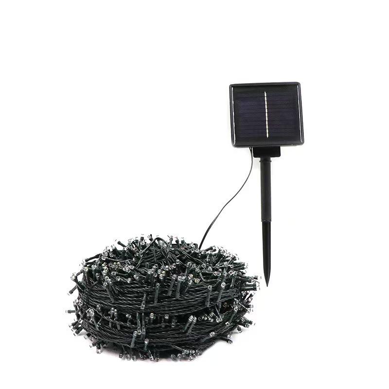 Outdoor Waterproof Colorful LED Solar String Lights for Courtyard and Fence