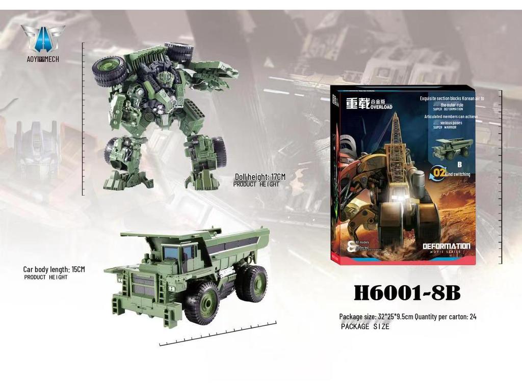 Tai Ba Boy Alloy Devastator: Eight-in-One Transforming King Kong Robot Action Figure