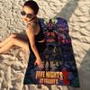 Anime F-Fnaf F-Five-N-Nights-At-F-Freddys Microfiber Blanket Quick Drying Beach Towels Oversized Printing Super Absorbent Pool