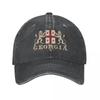 Ich liebe Georgia, georgische Flagge, georgisches patriotisches Geschenk, Mütze, Cowboyhut, Bergsteiger-Pferdehut, Damen-Unisex-Mütze