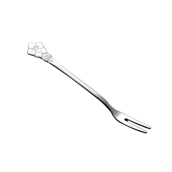 5Pcs/Set Fruit k Long Handle Easy to Use Stainless Steel Small Creative 5.3 Inches Cake k Tableware Accessories