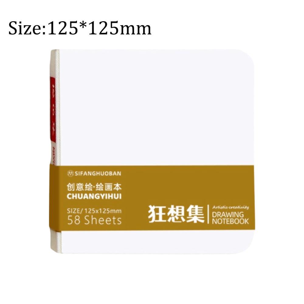 High-quality Thick Paper Paint Book 58 Sheets Not Transparent To Ink Sketchbook Inspiration Record Tearable Notebook Office
