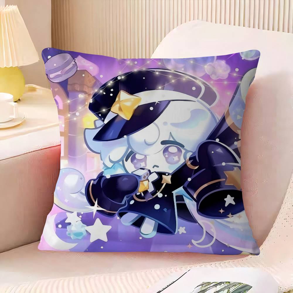 C-Cookie R-Run Pillowcase Bedroom Sofa Decorative Cushion Cover With Zipper Soft Cushion Cover