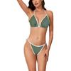 2025 Sexy Lace-up Bikini: European & American Women's Two-piece Swimsuit Set