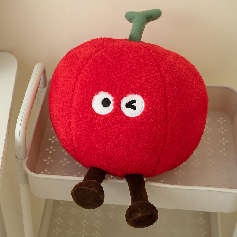 Cartoon Plush Toy Cherry Keychain Couple Doll Cute Pillow Simulated Fruit Doll Doll Pendant