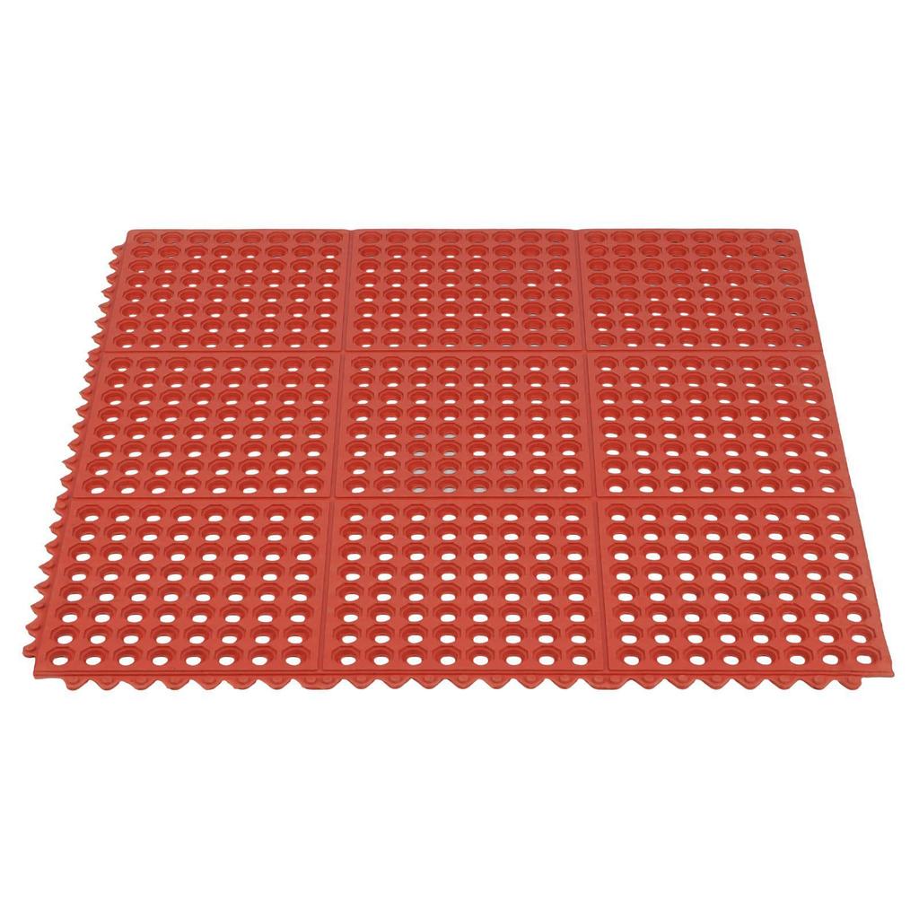 Thickened 2025 Honeycomb Anti-Slip Rubber Mats: Shock-Absorbing & Wear-Resistant for Gyms and Workshops