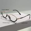 Oval Glassses Women Chic  New Blue Light Blocking Optical Frames Trendy Vintage Luxury Brand Design Decor Eyeglasses