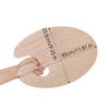 1 Pcs Wooden Oval Palette,Acrylic Palette,Fine Arts Oil Painting Palette,Gouache Acrylic Painting Palette HH-03