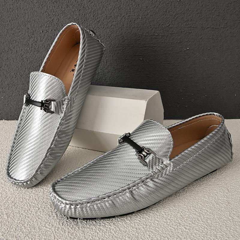 Módní mokasíny Pánské ručně vyráběné ležérní nazouvací boty PU kůže Pánské mokasíny Venkovní pohodlné prodyšné Pánské řidičské boty