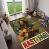 BobMarley Music Reggae Rug, Floor Mat for Computer Chair, Doormat,Living Room Rug, Bedside Carpet