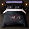 Set Biancheria da Letto 3 Pezzi con Stampa Slipknot Copripiumino con Due Federe Biancheria da Letto Morbida per Camera da Letto Domestica