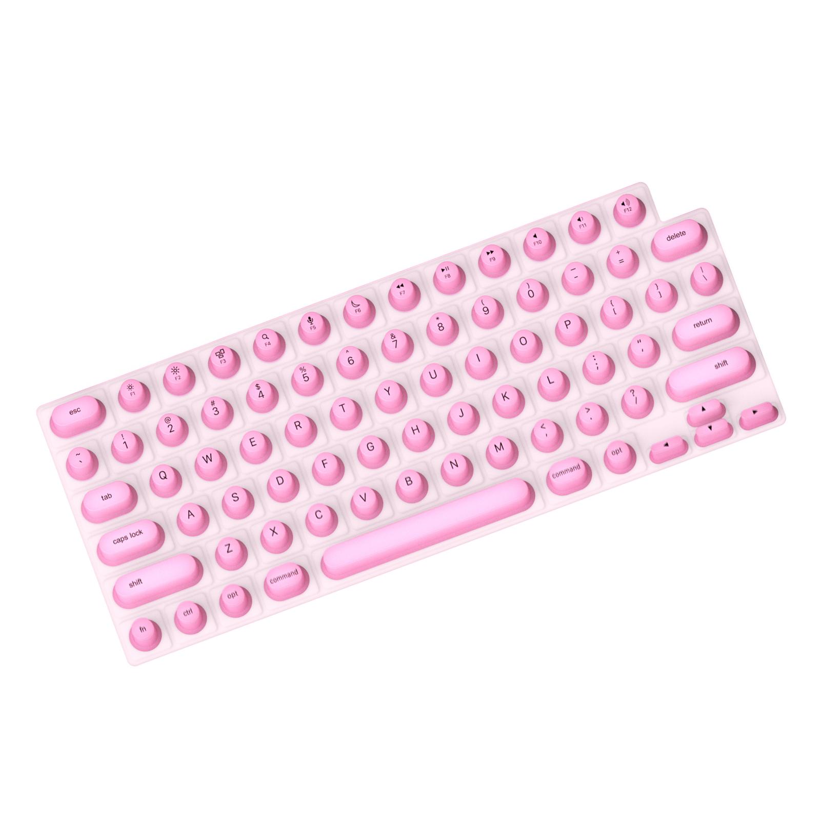 

Long Nail Keyboard Cover Raised Keyboard Protector Compatible with MacBook Pro/Air Nail Art Silicone Keyboard for Office рожевий