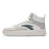Anta Casual Simple Versatile Fashion Retro Trend Thick Sole High Top Skate Shoes Men Sneakers Light-Gray Ivory-White 912548005Q-4