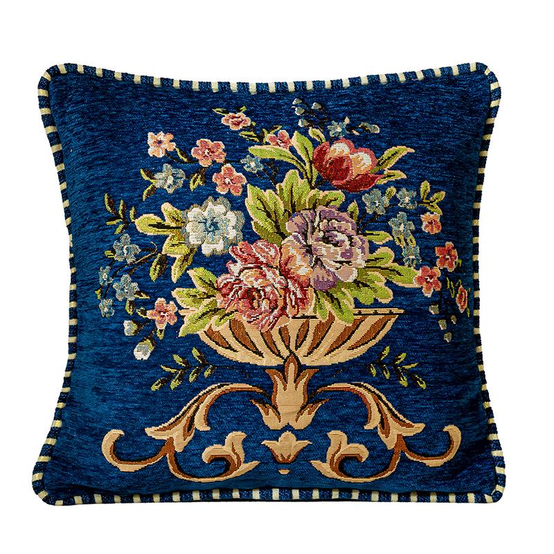 European Chenille Jacquard Sofa Cushion Cover for Home or Office