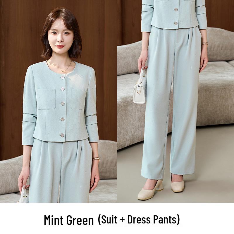 Women's Professional Suit Set for Medical, Beauty, and Office Reception.
