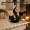 Modern Wine Rack 3D Printed Flame Bottle Holder, Sculptural for Holder Home Bar, Decorative Tabletop Storage Stand, Creative Gift Organizer