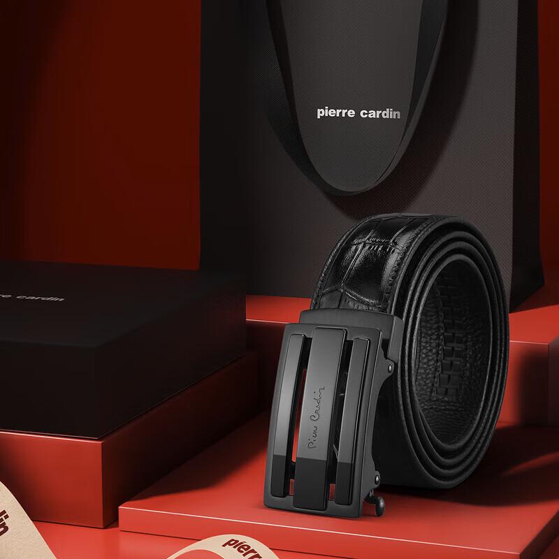 Pierre Cardin Men s Genuine Leather Automatic Buckle Belt 110cm