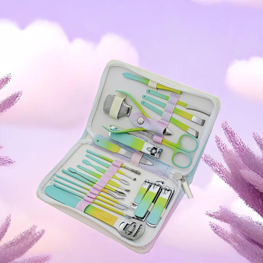 26-Piece Nail Clipper & Manicure Tool Set for Home Beauty