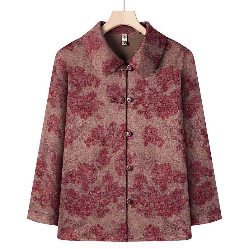 Mother's 2026 Lapel Jacket for Middle-Aged Women - Stylish, Loose Fit for Spring & Autumn
