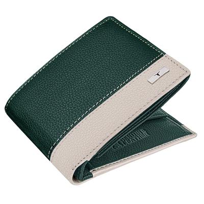 Seattle Green/Sand Leather Wallet for Men