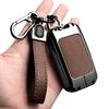 Metal+Leather Car Key Case For Mazda Ez6 Ez-6 Ez-60 Ez60 Remote Cover Bag Shell Keychain Housing Ring Holder Fob Accessories