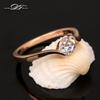 Austrian Cubic Zirconia Engagement/Wedding Finger Rings For Women Rose Gold Jewelry For Women DWR239