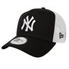 9FORTY Trucker Mesh Cap Hat Free NY Black X [New Era] 940A-Frame Men's & Women's (JP, Alphabet, Size, (491) White) [Item]