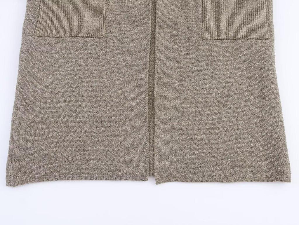 2025 Autumn Women's Stylish European & American Knit Coat with Belt