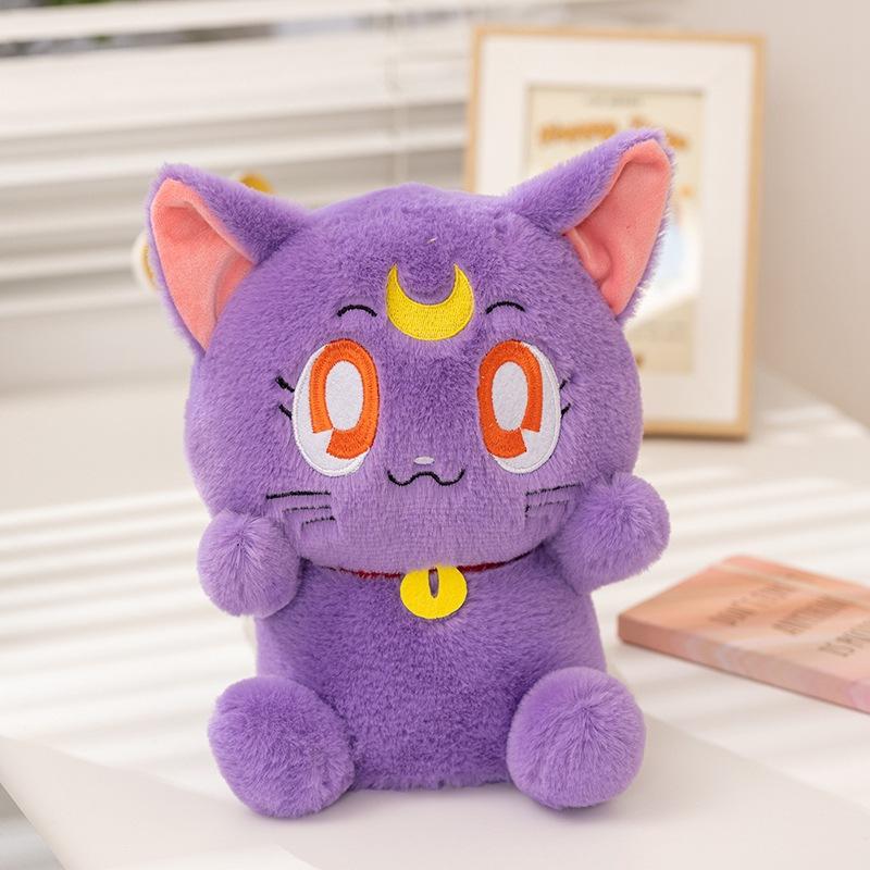 

Cute cute kitten doll plush toy cat doll home pillow girl soothing doll 23cm（0.16kg） фиолетовый