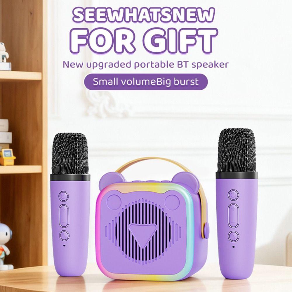 3.5mm Earphone Mini Karaoke Machine Portable Mini Home Karaoke Speaker  Outdoor Karaoke