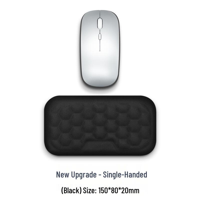 Memory Foam Wrist Support Mouse Pad & Silicone Keyboard Hand Rest