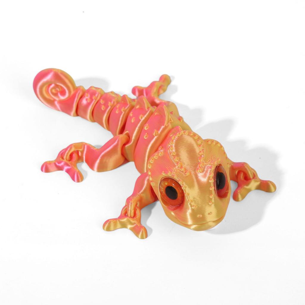 3D Tisk Chameleonské Figurky Vícekloubové Pohyblivé Simulační Oči pro Domácí Doplňky Dětské Hračky Dárek Dekorace Obývacího Pokoje