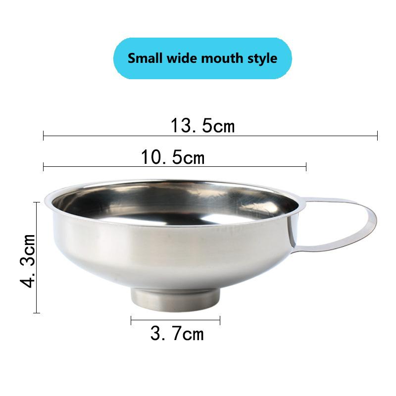 Kitchen Household Wide Mouth Funnel Stainless Steel Multifunctional Jam Canning Funnel Used For Kitchen Tools And Small Tools