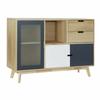 DKD Home Decor-Sideboard DKD Home Decor Glass Paulonia Wood MDF Wood (120x35x80cm)