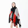 Contrast Stripes Cashmere Winter Scarf Shawl Beautiful and Most Striking Accessories Comfortable High Quality Unique Clothes