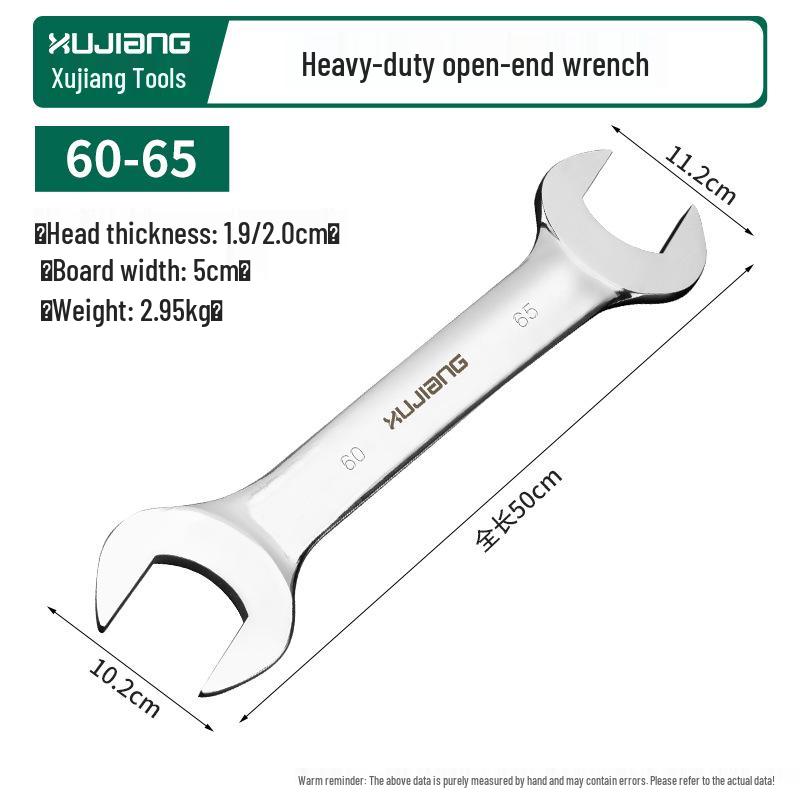 High Hardness Metric Mirror Finish Multi-Size Double-Ended Open-End Wrench