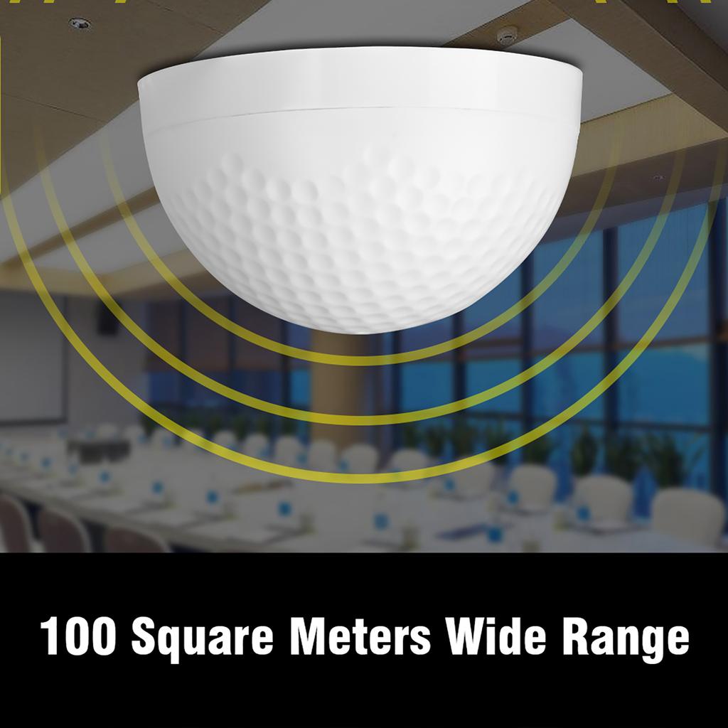 5 150m2 Wide Range HiFi Audio Sound Monitoring Pickup Microphone Head for CCTV Security