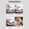 Smart Automatic Stirring Cup 316 Stainless Steel Magnetic Mixer Coffee Mug  Household Use