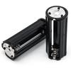 Surf turtle Black - (4 Pcs) AAA Battery Holder Cylinder 3x1.5V AAA Plastic Battery Storage Adapter Case Box for Flashlight Lamp RC (Dia 0.85 inch)