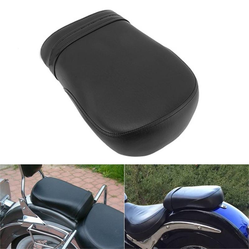 Rear Seat Cushion Rider Passenger Pillion Black Fit for Suzuki Boulevard C50 2004-2013 Intruder Volusia VL800 2001-2004