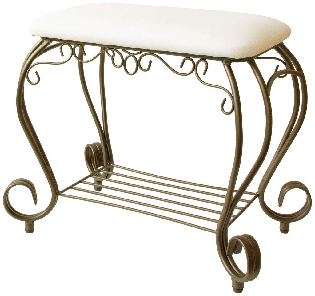 Miyatake Manufacturing Hocker Stuhl Aufbewahrung Weiß Breite 51 x Tiefe 31 x Höhe 42cm Celestia Stilvoll Niedrig BCW-5030