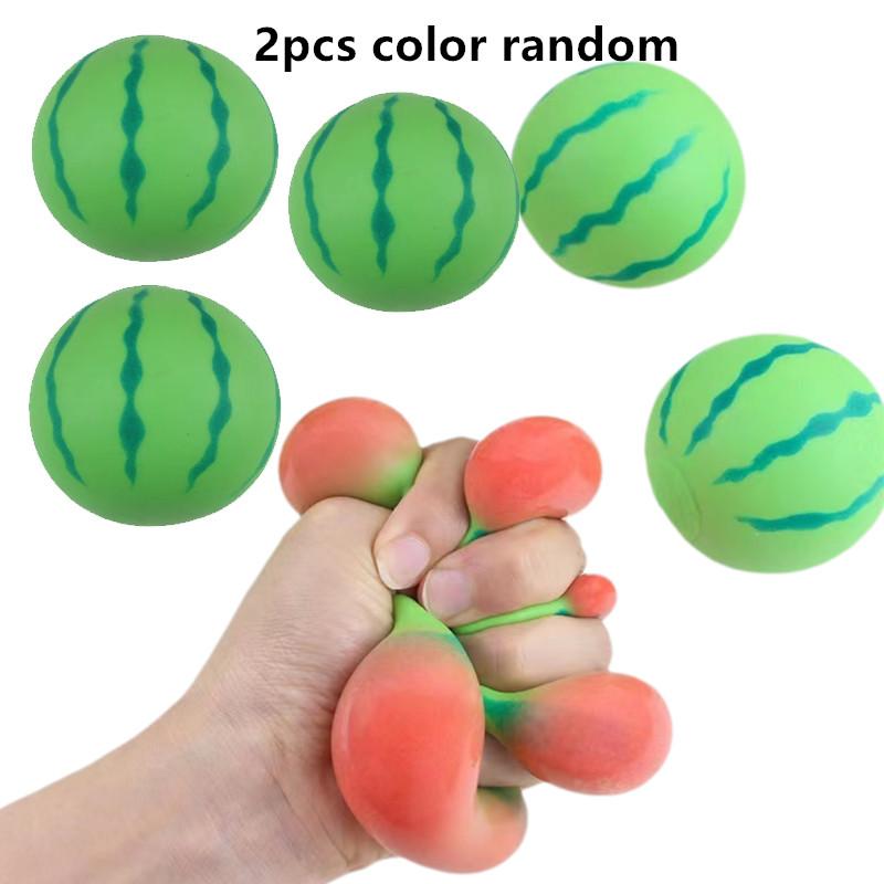 New Artificial Fruit Watermelon Squeeze Toys Slow Rebound Red Vent Ball Kids Adult Decompression Toy