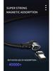 3-in-1 Magnetic Elbow Charging Cable for Apple, Type-C, Android Phones
