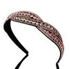 Hairband Shinny Crystal Cross Sweet Headband Korean Style Hair Hoop Rhinestone Girls Hair Hoop