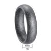 6mm Wide 304 Stainless Steel Men's Antique Silver Ring - Simple Retro Couple Jewelry
