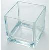 HAMMER GLASS Cube Vase, W8 X H8, Clear, Shatterproof Polycarbonate, 2300176