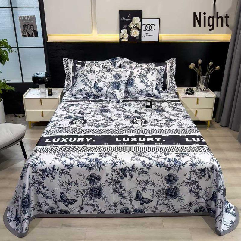 Ice Silk Summer Cool Mat Set: Foldable & Washable Three-Piece for Dormitory Single Beds